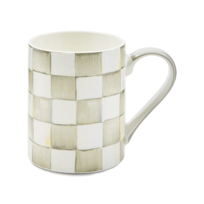 MacKenzie-Childs Mug Mackenzie Childs Sterling Check Porcelain Mug