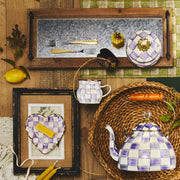 MacKenzie-Childs Mug Mackenzie -Childs Violet Check Mug