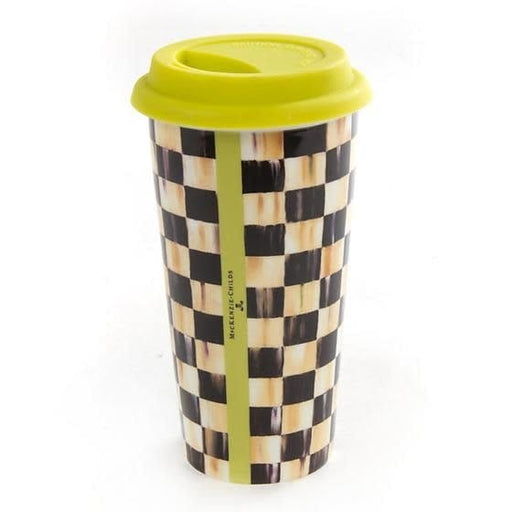 MacKenzie-Childs Mugs Courtly check Travel Mug