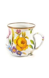 MacKenzie-Childs Mugs Flower Market Mug - White