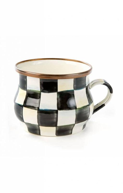 MacKenzie-Childs Mugs Mackenzie-Childs Courtly Check Enamel Teacup