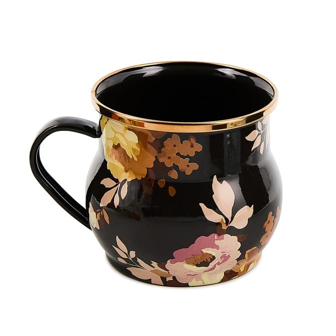 MacKenzie-Childs Mugs Mackenzie-Childs Wild Rose Brown Mug