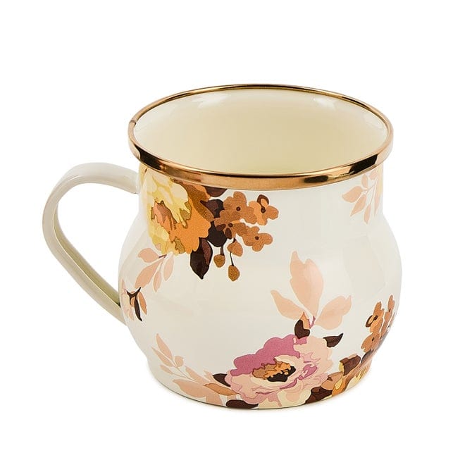 MacKenzie-Childs Mugs Mackenzie-Childs Wild Rose White Mug