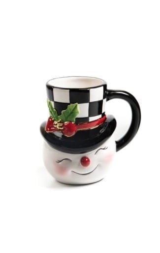 MacKenzie-Childs Mugs Nostalgia Snowman Mug