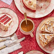 MacKenzie-Childs Mugs Rosy Check Enamel Mug