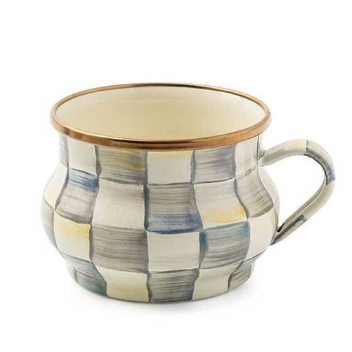 MacKenzie-Childs Mugs Sterling Check Teacup