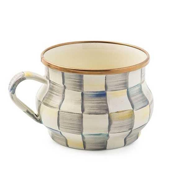 MacKenzie-Childs Mugs Sterling Check Teacup