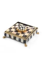 MacKenzie-Childs Napkin Holders Courtly Check Cocktail Napkin Holder - Gold - FINAL SALE