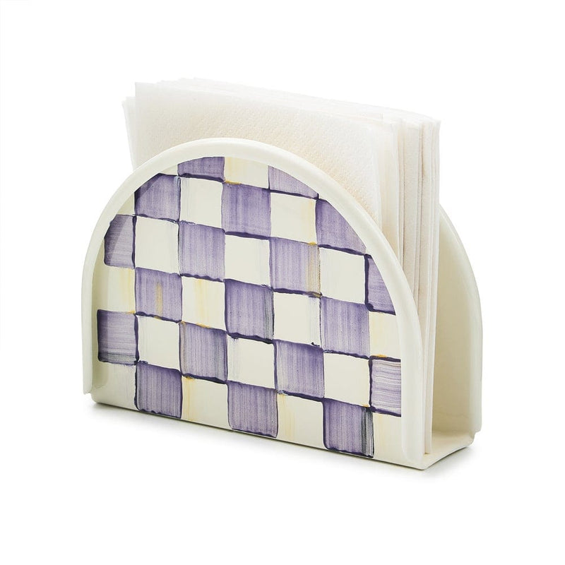 MacKenzie-Childs Napkin Holders Mackenzie-Childs Violet Check Napkin Holder