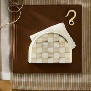 MacKenzie-Childs Napkin Holders Mocha Check Napkin Holder