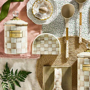 MacKenzie-Childs Napkin Holders Mocha Check Napkin Holder