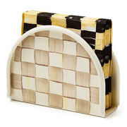 MacKenzie-Childs Napkin Holders Mocha Check Napkin Holder