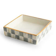 MacKenzie-Childs Napkin Holders Sterling Check Cocktail Napkin Holder