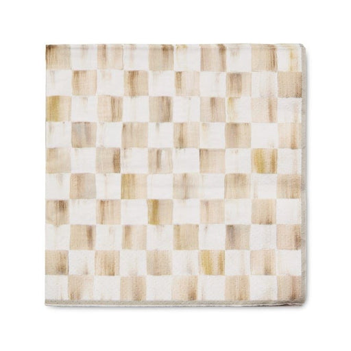 MacKenzie-Childs Napkins Mocha Check Dinner Paper Napkins