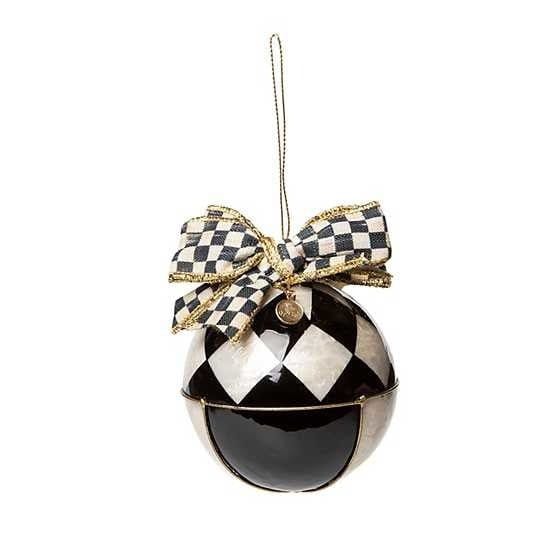 MacKenzie-Childs Ornaments Checkmate Geo Capiz Ball Ornaments - Set of 4