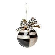 MacKenzie-Childs Ornaments Checkmate Geo Capiz Ball Ornaments - Set of 4