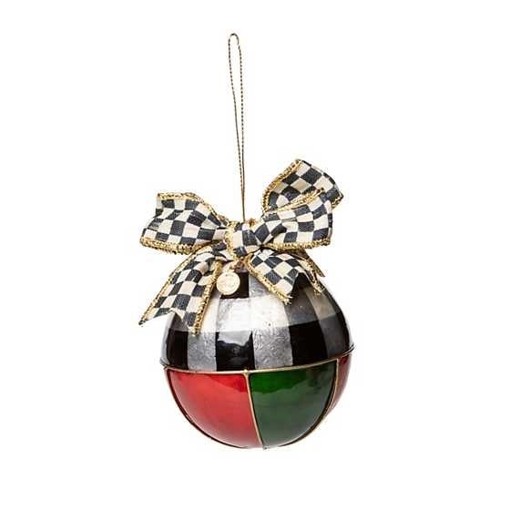 MacKenzie-Childs Ornaments Christmas Magic Geo Capiz Ornaments - Set of 4