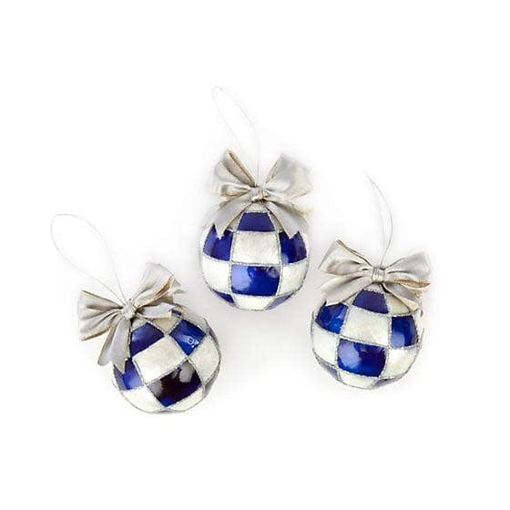MacKenzie-Childs Ornaments Royal Ball Ornaments - Small - Set of 3