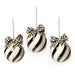 MacKenzie-Childs Ornaments Striped Swirl Capiz Ornaments - Set of 3