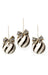 MacKenzie-Childs Ornaments Striped Swirl Capiz Ornaments - Set of 3