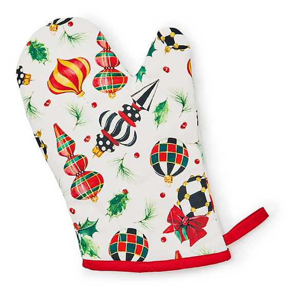 MacKenzie-Childs Oven Mitts Deck the Halls Oven Mitt