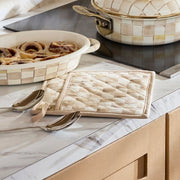 MacKenzie-Childs Oven Mitts Mackenzie-Childs Mocha Check Potholder