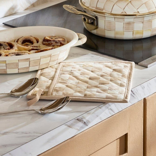 MacKenzie-Childs Oven Mitts Mackenzie-Childs Mocha Check Potholder