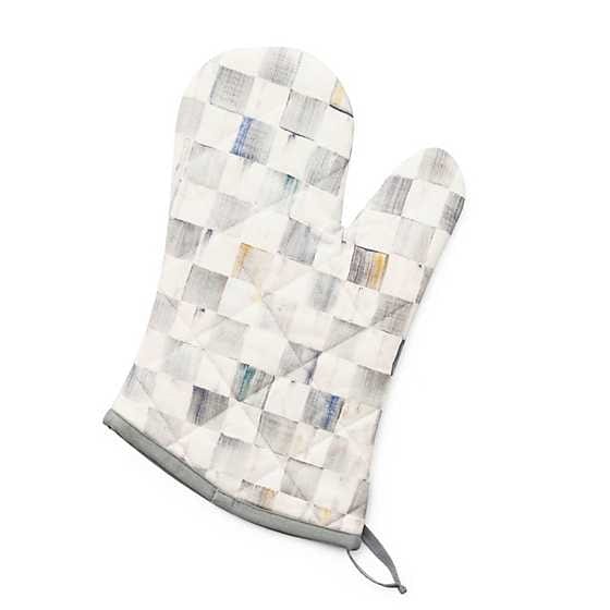 MacKenzie-Childs Oven Mitts Sterling Check Bistro Oven Mitt