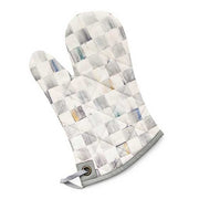 MacKenzie-Childs Oven Mitts Sterling Check Bistro Oven Mitt