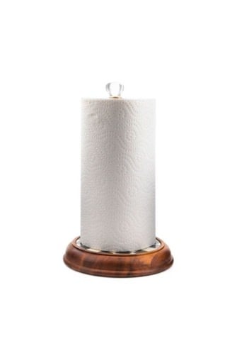 MacKenzie-Childs Paper Towel Holders Courtly Check Wood Paper Towel Holder