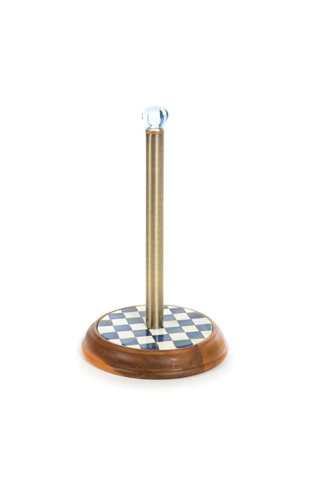 MacKenzie-Childs Paper Towel Holders Royal Check Paper Towel Holder