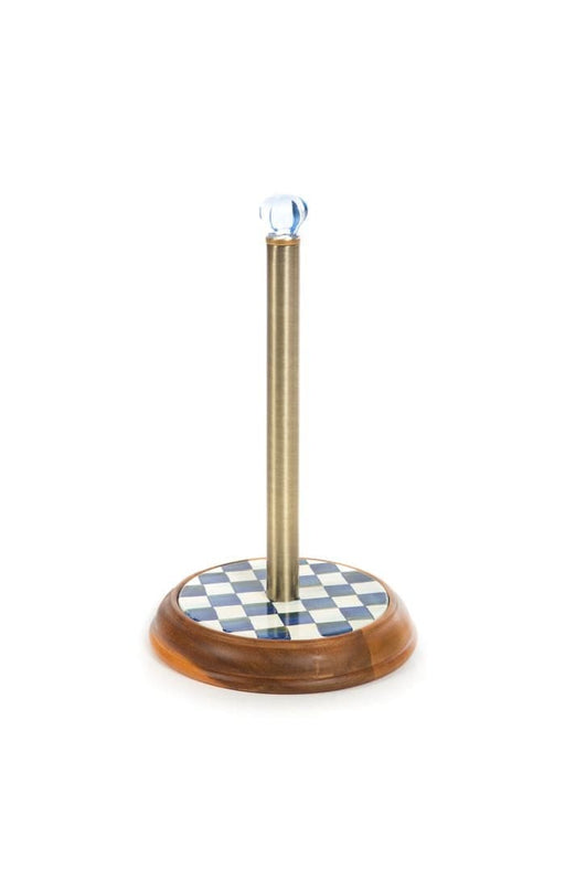 MacKenzie-Childs Paper Towel Holders Royal Check Paper Towel Holder