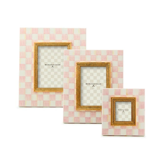 MacKenzie-Childs Picture Frames Rosy Check 4" x 6" Frame