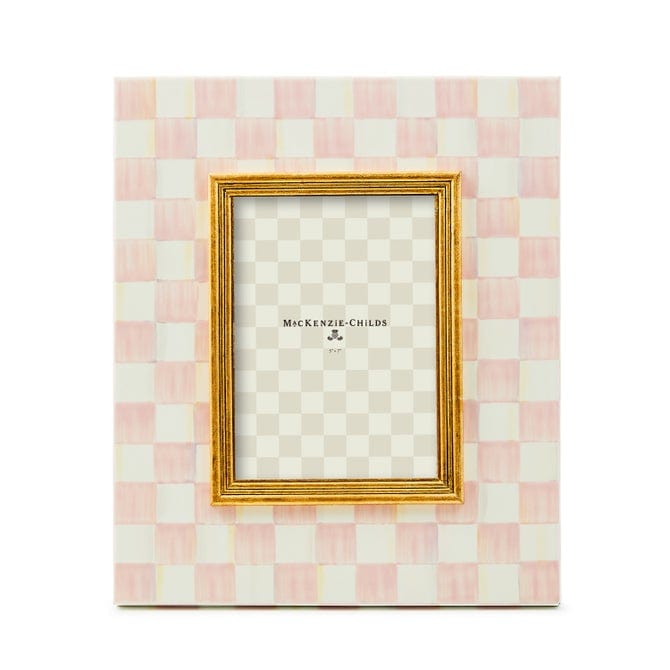 MacKenzie-Childs Picture Frames Rosy Check 5" x 7" Frame