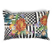MacKenzie-Childs Pillows Courtly Flower Market Lumbar Pillow