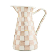 MacKenzie-Childs Pitcher Mackenzie-Childs Mocha Check Large Practical Pitcher