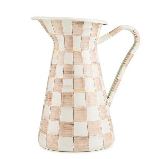 MacKenzie-Childs Pitcher Mackenzie-Childs Mocha Check Large Practical Pitcher