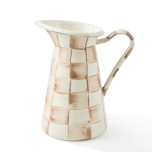 MacKenzie-Childs Pitcher Mackenzie-Childs Mocha Check Medium Practical Pitcher