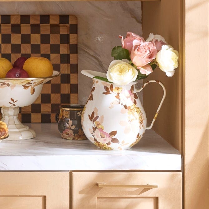 MacKenzie-Childs Pitcher Mackenzie-Childs Wild Rose White Pitcher