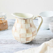 MacKenzie-Childs Pitcher Mocha Check Pitcher