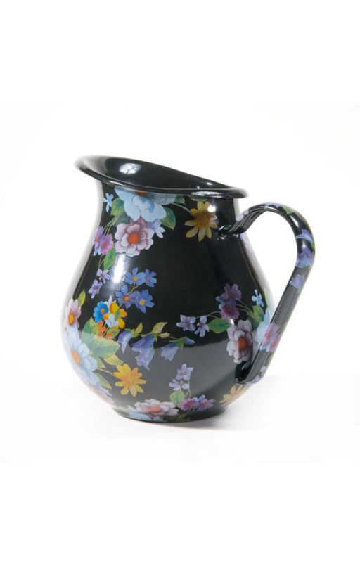 MacKenzie-Childs Pitchers Flower Market Pitcher - Black