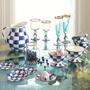 MacKenzie-Childs Pitchers Royal Check Pitcher