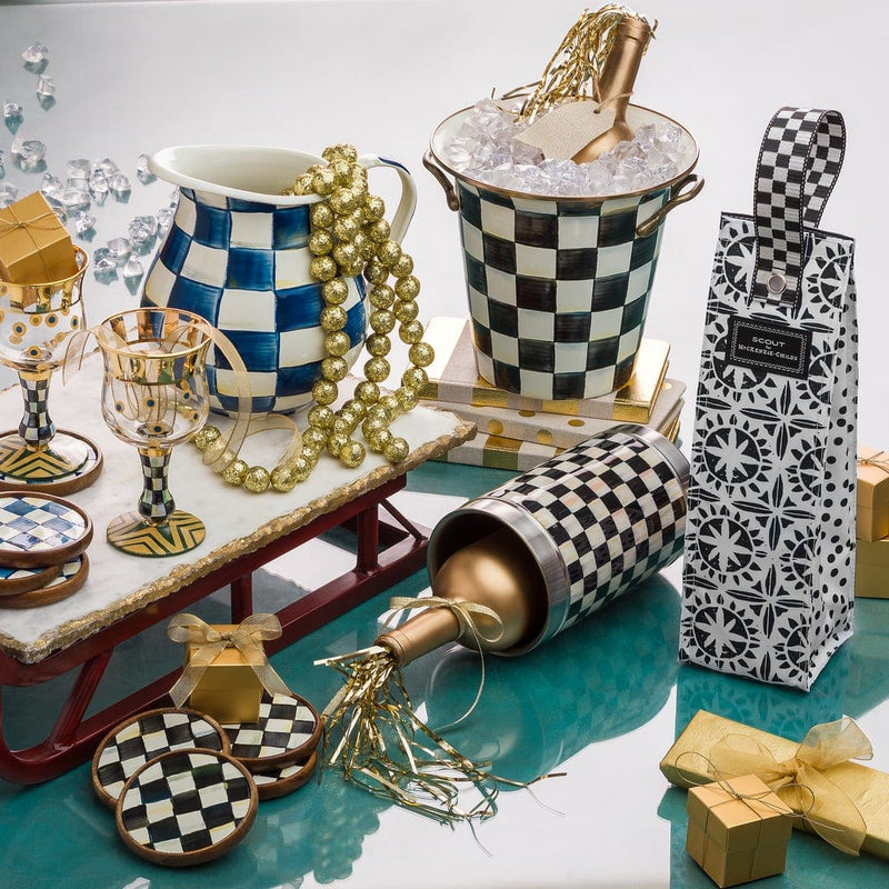 MacKenzie-Childs Pitchers Royal Check Pitcher