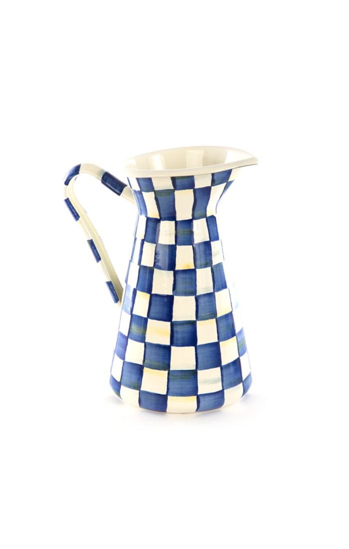 MacKenzie-Childs Pitchers Royal Check Practical Pitcher - Large
