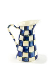 MacKenzie-Childs Pitchers Royal Check Practical Pitcher - Small- Final Sale