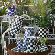 MacKenzie-Childs Pitchers Royal Check Practical Pitcher - Small- Final Sale