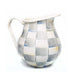 MacKenzie-Childs Pitchers Sterling Check Enamel Pitcher