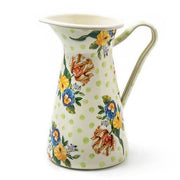 MacKenzie-Childs Pitchers Wildflowers Enamel Large Practical Pitcher - Green - FINAL SALE