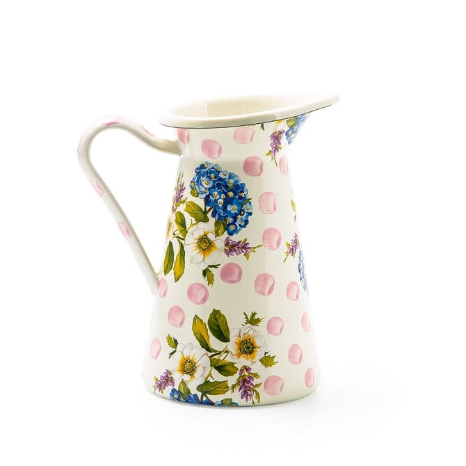 MacKenzie-Childs Pitchers Wildflowers Enamel Medium Practical Pitcher - Pink