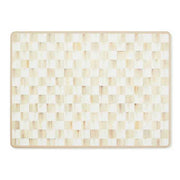 MacKenzie-Childs Placemats Mocha Check Cork Back Placemats, Set of 4